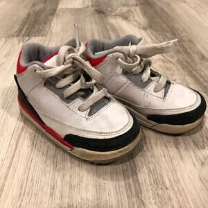 Retro Jordan 3 Nike High Top Sneakers Fire Red